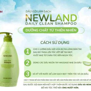 Dau goi lam sach sau duong toc ong muot 500ml – Newland All Nature muadishop 4