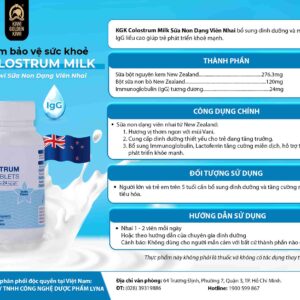 KGK Colostrum Milk – Vien nhai sua non 4